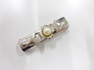 アンティーク　パール　帯留め